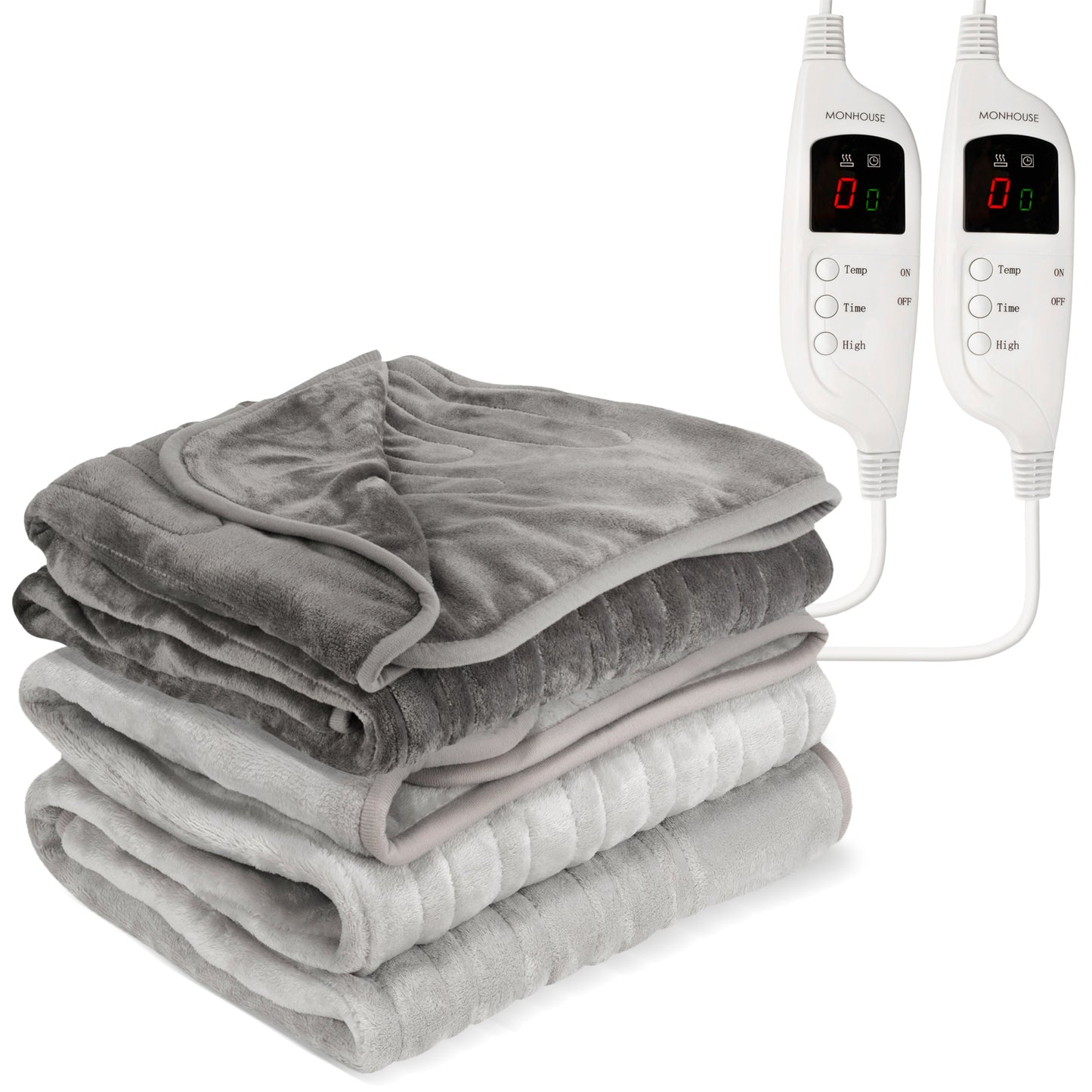 Electric Blanket Heated Throw Digital Controller 9 Hour Timer 9 Heat Settings