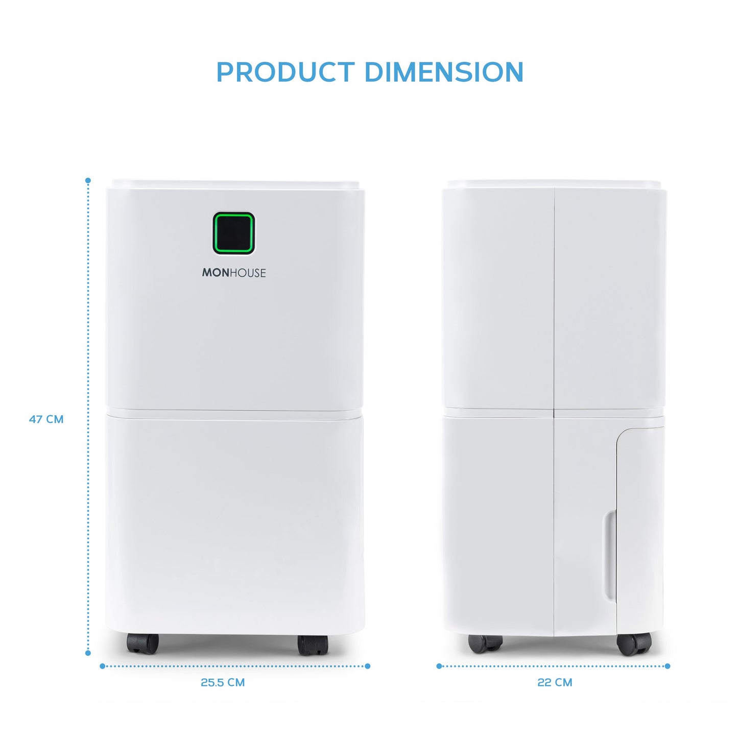 12L Dehumidifier 24hr Timer Damp, Mould, Condensation, Mildew, Moisture Remover