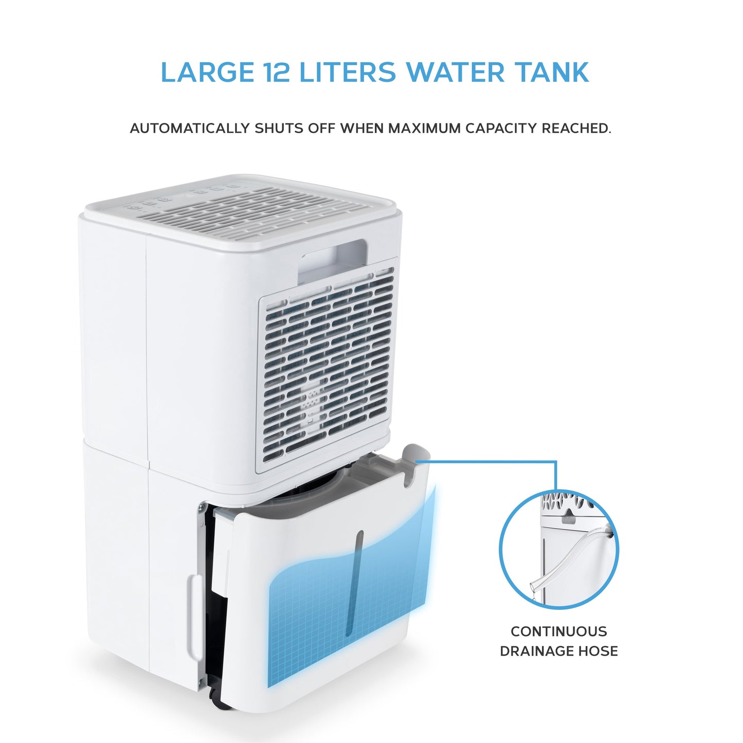 12L Dehumidifier 24hr Timer Damp, Mould, Condensation, Mildew, Moisture Remover