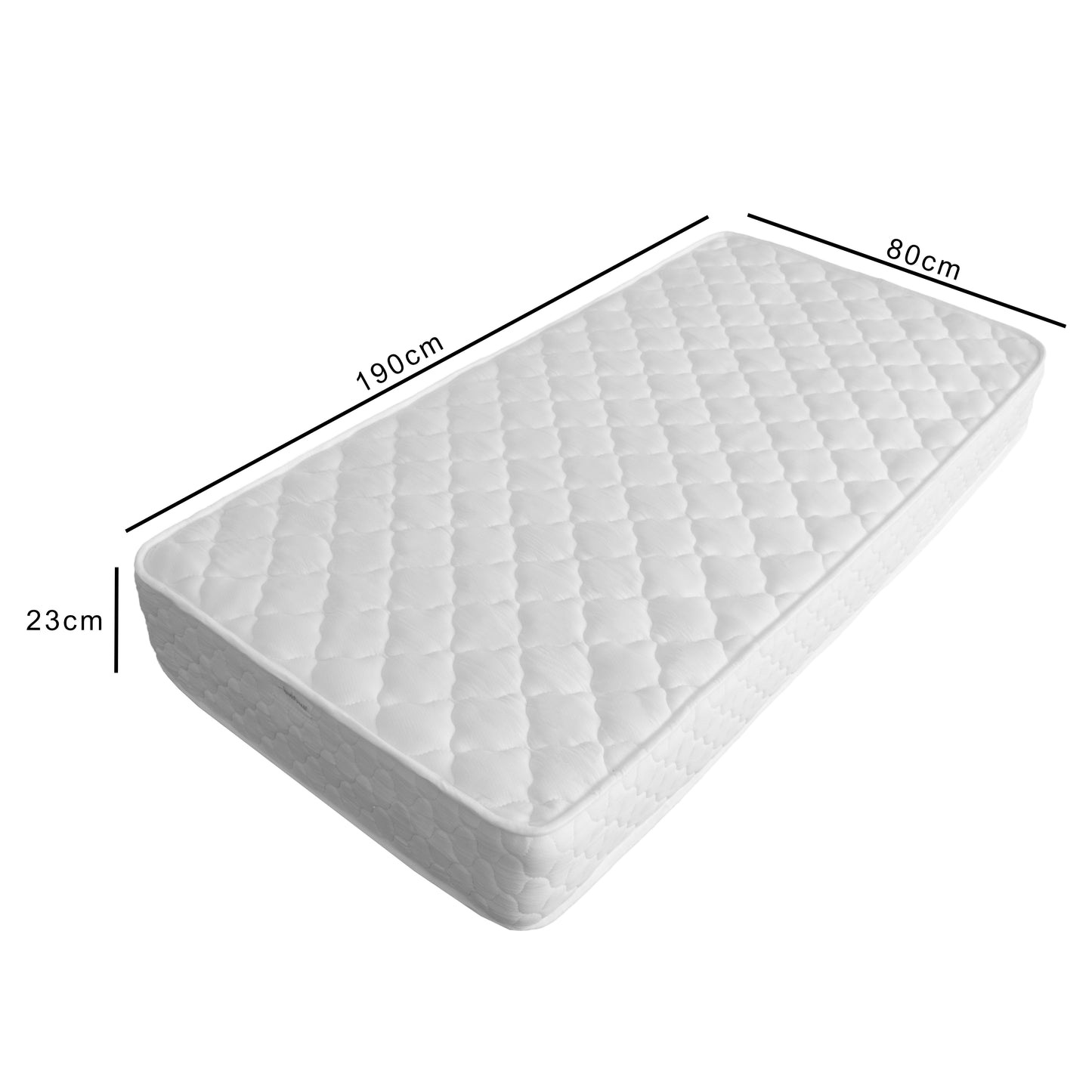 MonHouse Single, Double or King Size Bed Mattresses Memory Foam Coil Mattress Sprung Medium