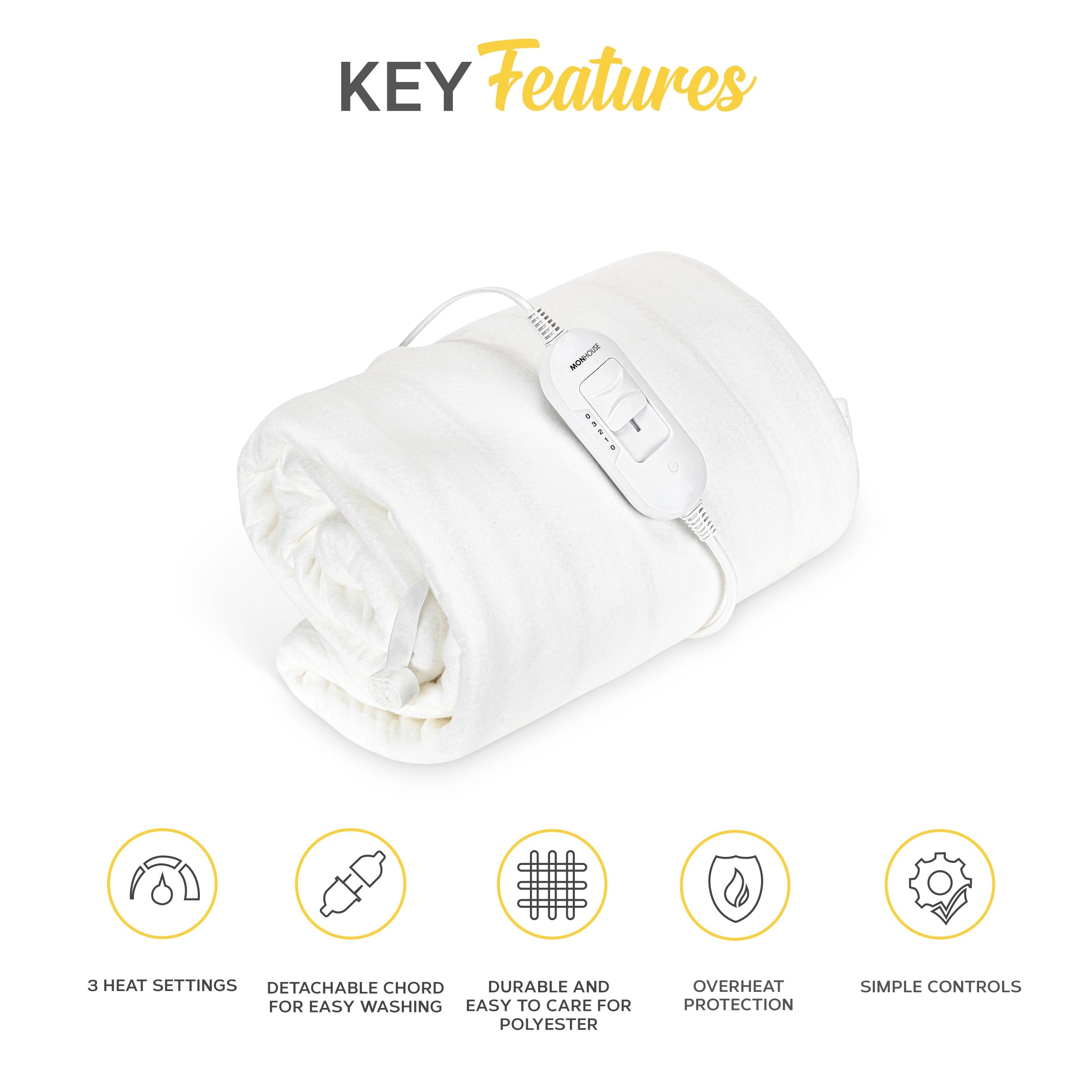 Heated Blankets & Pads Mon House Store